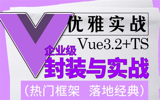 【价值2W的实战教程】Vue3.2 TS企业级封装和实战 | 应用热门框架，落地经典项目，从零构建，优雅实现（TS/axios/封装）S0105