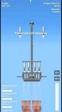 flying missile🚀 tower in SFS #sfs #space #spaceflightsimulator #missile #sfs2 #gameplay #tower #game