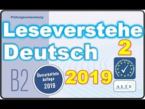 Telc B2 Prüfung Modelltest (2) B2 allgemein Leseverstehen Deutsch 11.11.2019