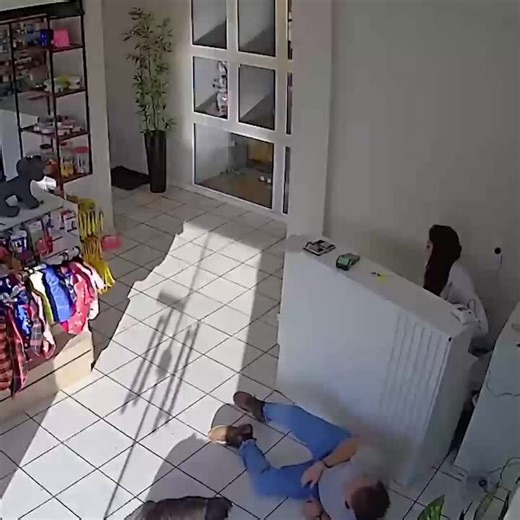 Man Falls After Stepping on Cat