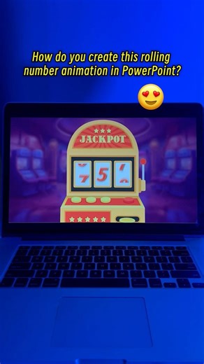 How to Create a Rolling Number Animation in PowerPoint 💕 #powerpoint #presentation #tutorial