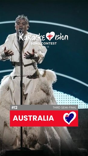 Part 12 | Australia 🇦🇺 | Semi-Final 3 If you want to vote, send me your top 10 in DM’s or in the comments of the recap video 🗳️📲 #eurovisionkaraoke #karaokevision #eurovisiontiktok #votenow #fyp