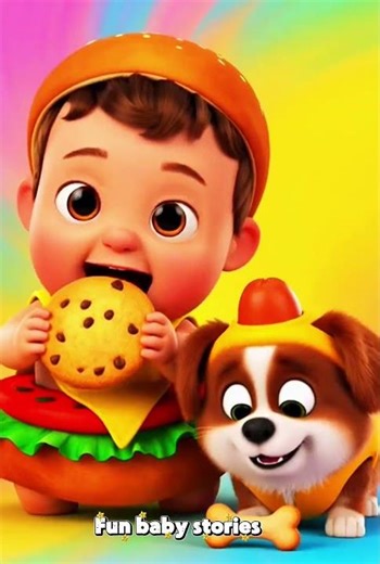 Baby vs Puppy Funny Food Challenge 🍔🐶👶 #shorts