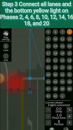 How to make a Fay Traffic Light in Intersection Controller! #intersectioncontroller #shorts