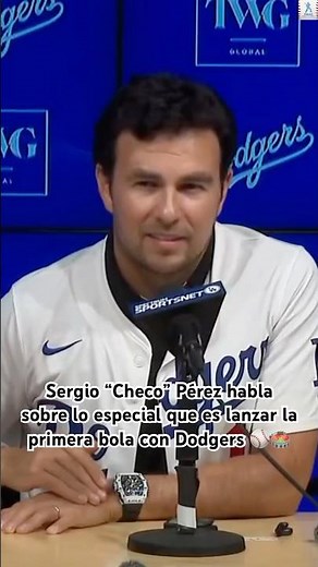 Dodgers: Sergio "Checo" Perez talks about how special it is to throw out the first pitch at Chave...