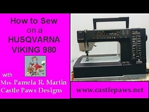 HUSQVARNA Viking 980 Sewing Machine Demonstration