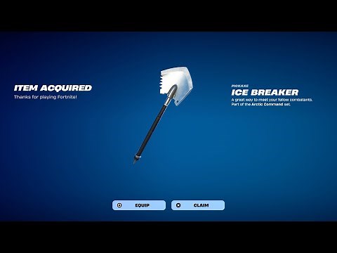How To Get Ice Breaker Pickaxe NOW FREE In Fortnite! (Free Ice Breaker Pickaxe)