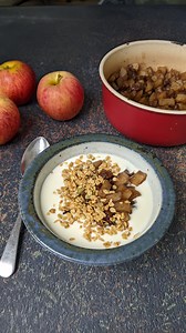 8.6K views · 196 reactions | This easy spiced apple and raisin compote is great on porridge, pancakes, French toast, yogurt or as a crumble filling. It's warm and comforting for autumn, and great to celebrate the UK apple season and to make when you have a glut of apples from a tree in the garden, or to use up apples that are past their best: https://www.riverford.co.uk/recipes/spiced-apple-compote #Livelifeontheveg | Riverford | Facebook