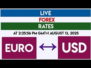 EURUSD Live Forex Currency Rate from Yahoo Finance – Updated at 2:25:56 Pm GMT+1 August 13, 2025