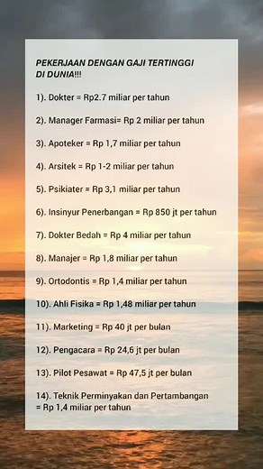 Pekerjaan dengan Gaji Tertinggi di Dunia 2023