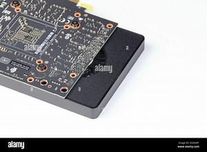 Close up detail of Professional video graphic card, High performance video graphic card for workstation computer, isolated on white Stock Photo - Alamy