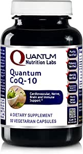 Quantum Nutrition Labs CoQ-10 Qultured - Coenzyme Q10, Co Q 10 Supplement, 100mg Capsules for Heart Health, Nerve, and Immune Support, Ubiquinol Co Enzyme Q-10 with Red Algae - 60 Vegetarian Capsules