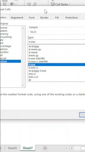 Convert Time format from 24 hour to 12 hour in EXCEL #excel #exceltutorial