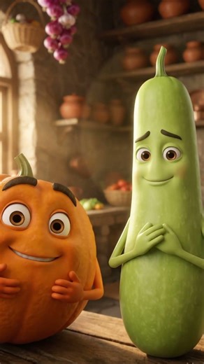 Pumpking, Louki & Sajan: The Veggie Avengers Featuring Cucumber & Corn 🌽🥒