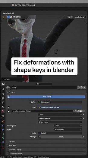 Fix Mesh Deformations Using Shape Keys in Blender