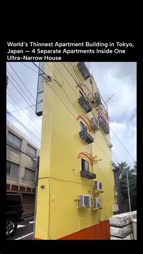 Resilience HQ on Instagram: "A Tokyo home so thin it looks impossible… yet four families live inside 🏙️😮 In one of Tokyo’s dense residential neighborhoods, architects pushed space efficiency to the extreme by designing what’s often called the world’s thinnest apartment building. Despite its razor-thin footprint, the structure houses four fully independent apartments, stacked vertically within a single narrow house. Each unit is carefully planned with compact kitchens, bathrooms, and living are