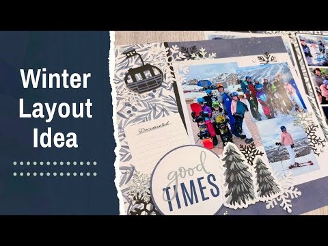 Scrapbooking Winter Photos from Scratch