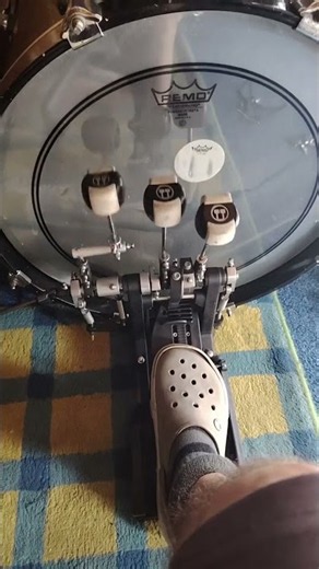 Triple drum pedal @john_c_kane #drummer #drums