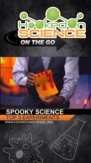 From a ghost launcher, to bleeding paper, here are my top three ridiculously spooky science experiments. 🎃👻 #HookedOnScience #MrScience #SpookySTEM #STEMEducation #STEMLearning | Jason Lindsey aka "Mr. Science" with Hooked on Science