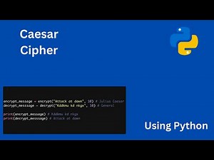 Caesar Cipher in Python | Encrypt & Decrypt Messages Easily