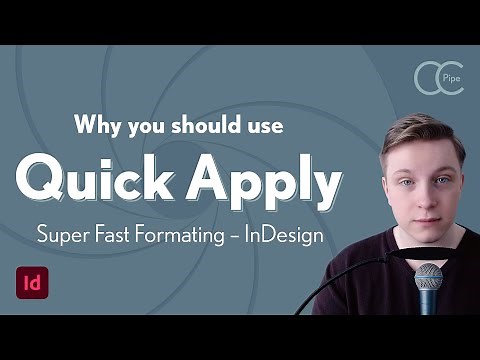 Quick Apply in InDesign