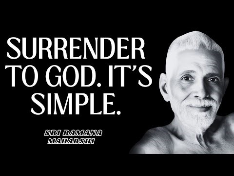 🚨TOTAL SURRENDER TO GOD IN 1 SIMPLE STEP (THE SECRET METHOD OF RAMANA MAHARSHI)