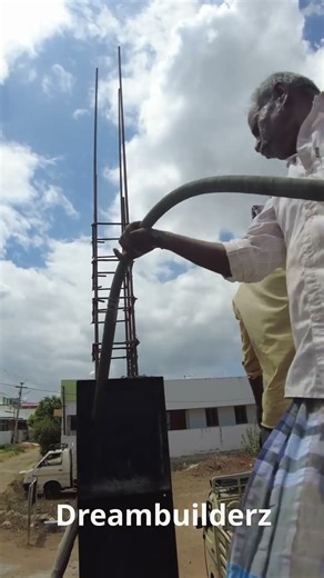 Column post Concrete Laying