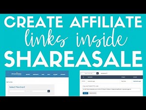 How To Create Affiliate Links In ShareASale Affiliate Network | Affiliate Marketing For Beginners