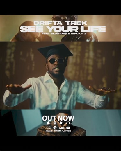 10K views · 809 reactions | Drifta Trek, Macky 2 and slap Dee on one song???☝ Out Now Drifta Trek x Macky2 x SlapDee - See Your Life (Official Music video) https://youtu.be/t6fosCfd240?si=87dZrQRSHERFS7ED | Ndine Emma | Facebook
