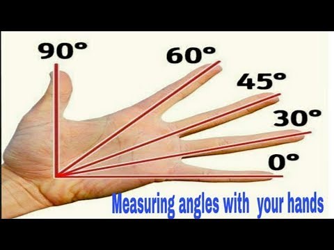 HOW TO USE YOUR HANDS TO APPROXIMATELY MEASURE ANGLES.