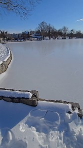 Most of the City Park Lake has froze over! 👀😵🥶 | One Room Media