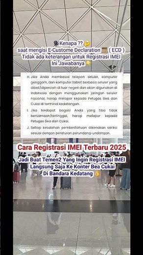 Cara Registrasi IMEI Hp Luar Negeri Di Bea Cukai Bandara Gratis ⁉️ Cara Registrasi IMEI Di Bea Cukai