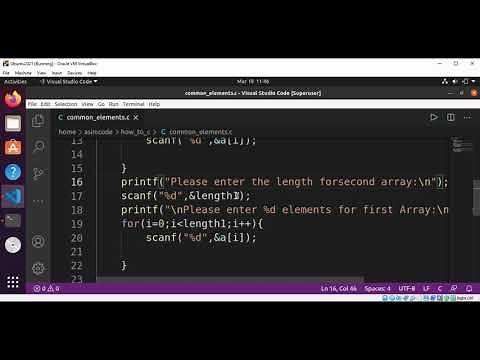 C program to Find the common elements in two arrays