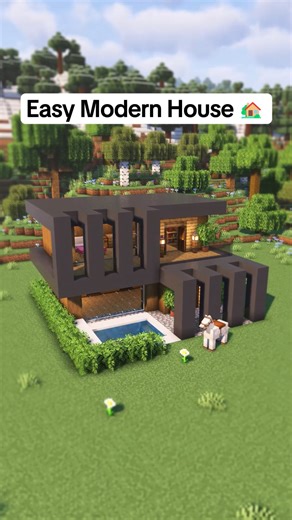 Mcxiaoli on Instagram: "Easy Modern House | Tutorial 🏠 52 #minecraft #minecraftbuilding #minecraftbuilds #minecrafttutorial"