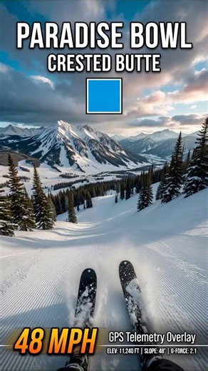 Crested Butte-Paradise Bowl #ski #skiing #crestedbutte