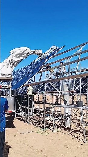 Photovoltaic panel robot installation process- Good tools and machinery can increase work efficiency