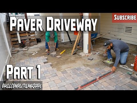 How to Setup, Build and Lay a Paver Driveway Part 1