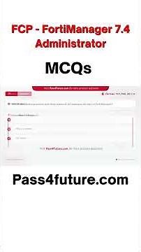 Fortinet FCP_FMG_AD-7.4 Practice Questions | FCP_FMG_AD-7.4 MCQs with Explanations