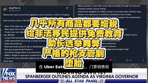 新任弗吉尼亚温和派民主党州长阿比盖尔·斯潘伯格即将大规模增税