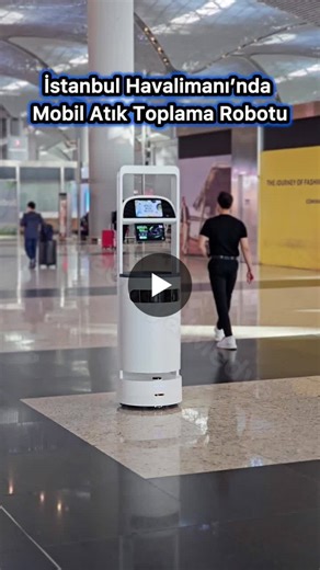 Physical AI just went mobile. 🤖 Our partner Saha Robotik deployed an autonomous waste collection robot at Istanbul Airport, powered by Ameru s core AI (recognition, display, sorting mechanism). It… | Ameru