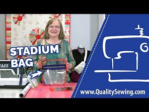 DIY Clear Stadium Bag Tutorial | Easy Vinyl Bag Sewing Project
