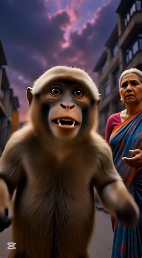 Monkey Vlogging 🐒 #ai #animation #monkeyvideo #vlog #fyp