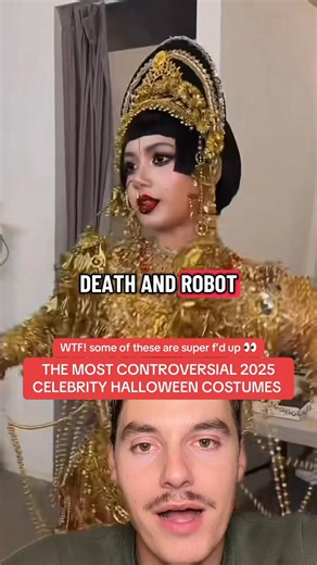 33K views · 136 reactions | celebrity Halloween costumes 2025  Heidi Klum party red carpet Sabrina Carpenter concert NYC julia Fox Jackie Demi Lovato poot Ed Sheeran Pennywise Lizzo labubu Winnie Harlow hailee bailee shark tales movie lola quen and larray white chicks Lisa, Golden woman love death and robots netflix  what do you think? | Nicholas Piff Peterson | Facebook