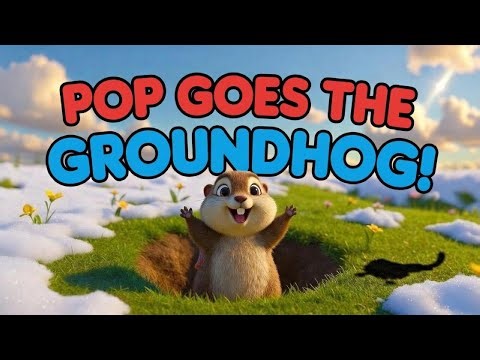 Pop Goes the Groundhog 🐿️ | Groundhog Day Song for Kids | Fun & Educational Sing-Along