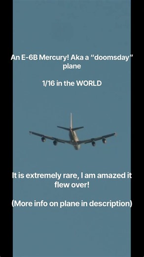 Rarest plane I have seen: the E-6B Mercury! #aviation #planespotting