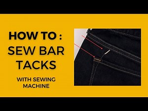 How to sew Bar Tacking with sewing machine | Tacking /Bar Tacks | Reinforce Pockets | Usha Janome