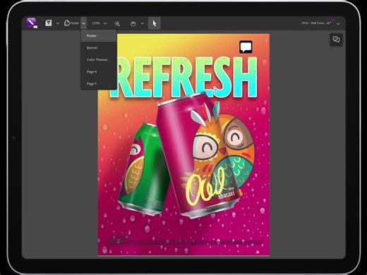 Work on design projects from anywhere! Easily connect with colleagues and clients in real time and keep projects on track using CorelDRAW.app for iPad. | CorelDRAW Graphics Suite