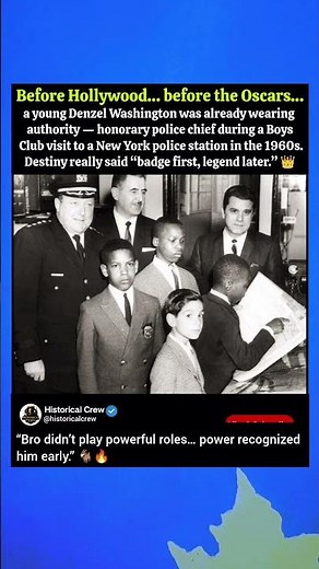 Before the Fame: When Young Denzel Washington Became a Police Chief