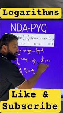 NDA || Logarithms-2