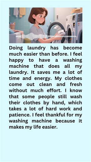 11K views · 471 reactions | Doing laundry has become much easier than before _ English Reading & Listening practice  ✨ #learnEnglish #learnenglishdaily #englishlearning #laundry | Queen English Kids | Facebook